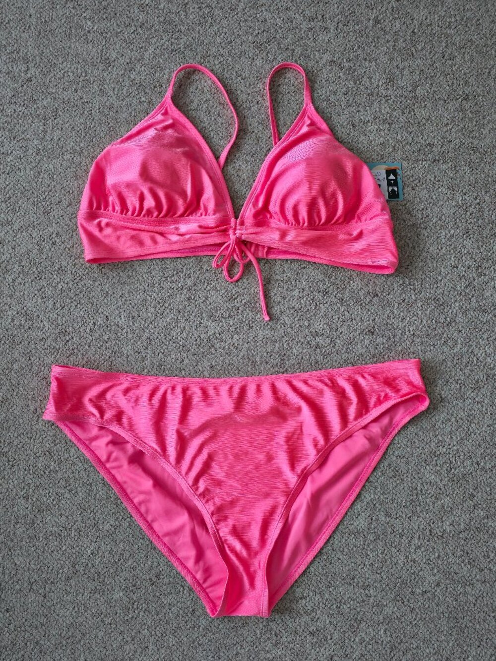 NWT Blu C Women’s Hot Pink 2-Piece Bikini Set Size 3X